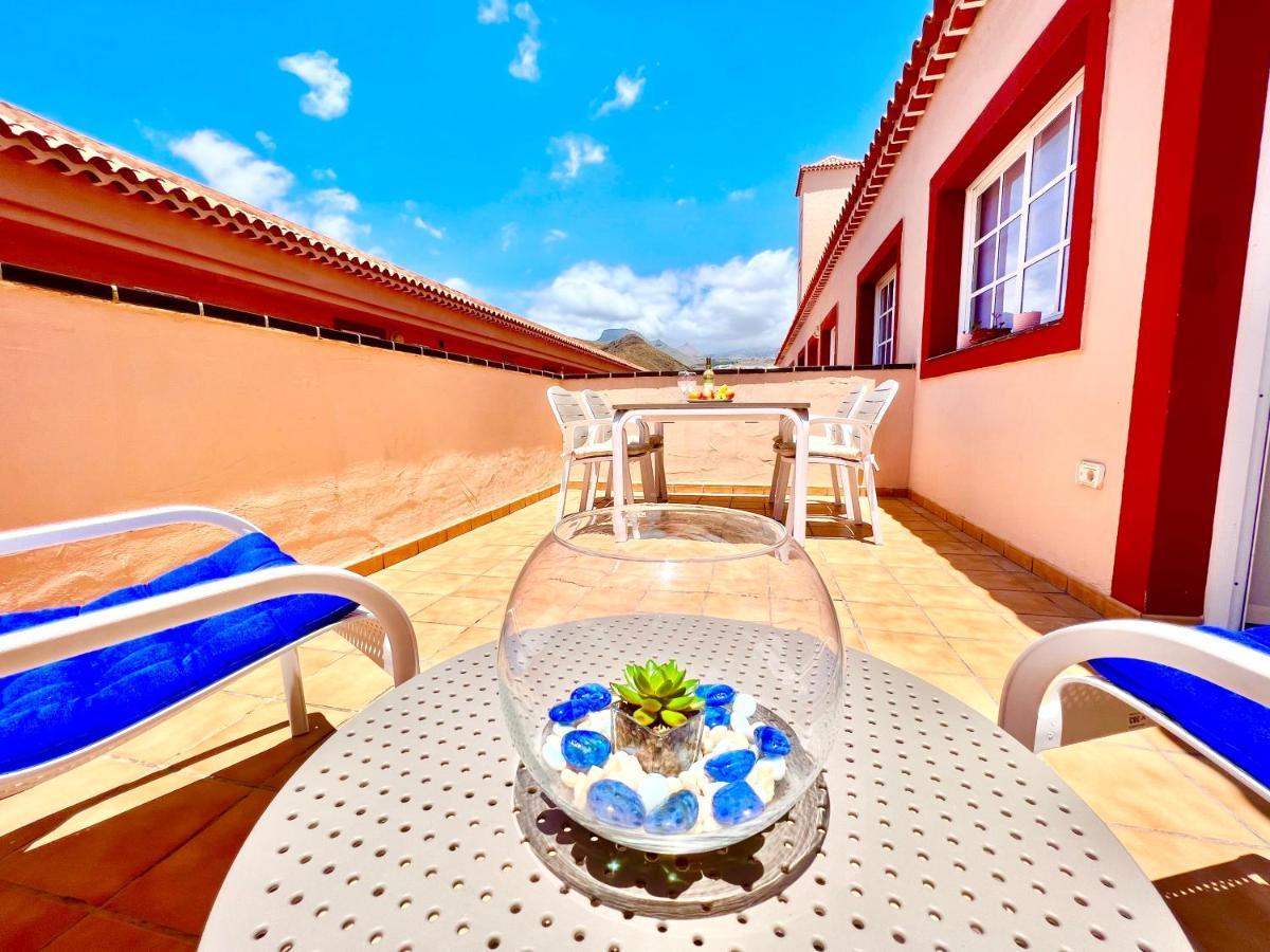 !!! Relaxing View, The Heights Apartment With Terrace And Heated Pools, Los Cristianos ロスクリスティアーノス エクステリア 写真